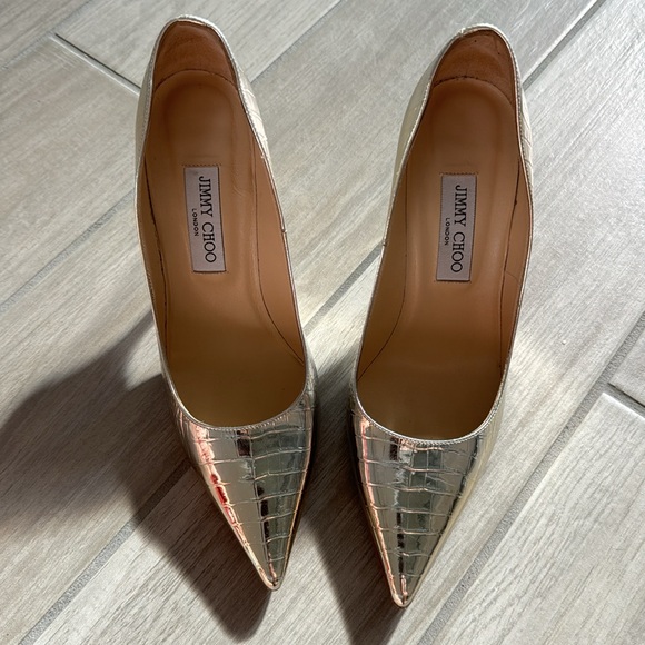Jimmy Choo gold pump - Picture 4 of 10